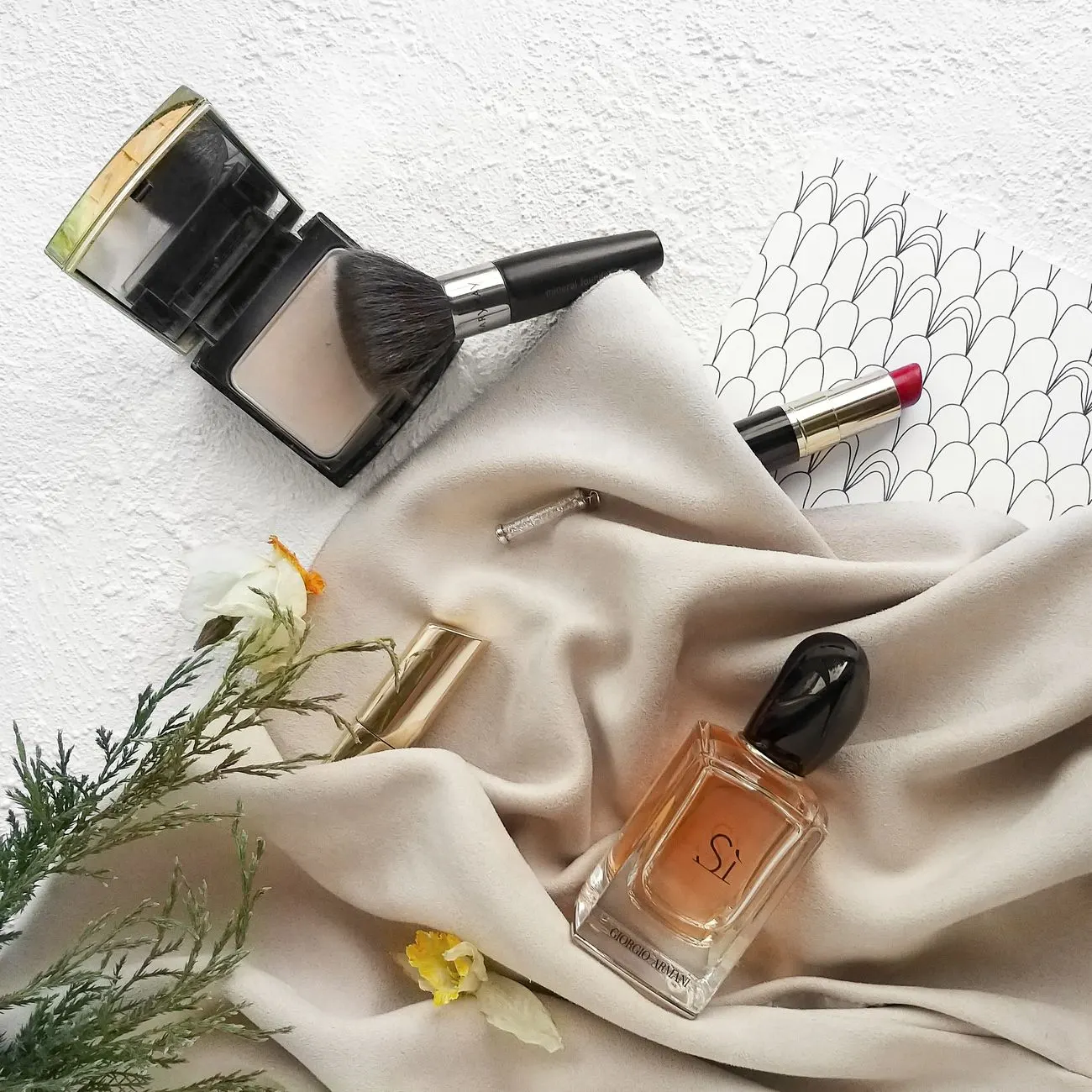Products laid out for an online store